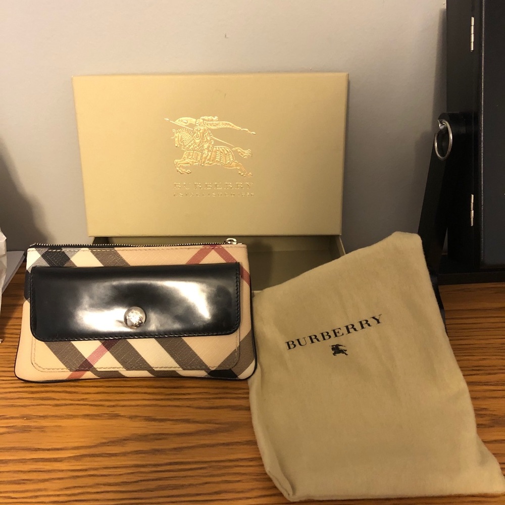 Burberry Leather Clutch
